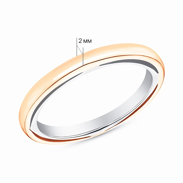 Золотое обручальное кольцо из красного золота (арт. 239210кб) – изображение 4