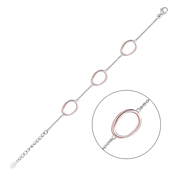 Серебряный женский браслет на руку (арт. 7509/1723) – изображение 1