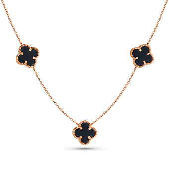 Золотое колье Клевер (арт. 361494/10о)