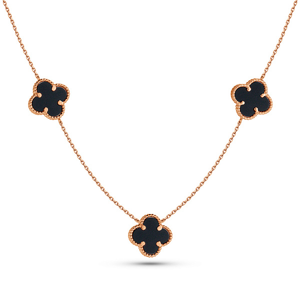 Золотое колье Клевер (арт. 361494/10о) – изображение 1
