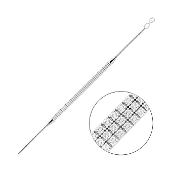 Браслет из белого золота с фианитами (арт. 321527б)