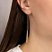 Серьги-протяжки из желтого золота (арт. 103455/7ж) – изображение 2