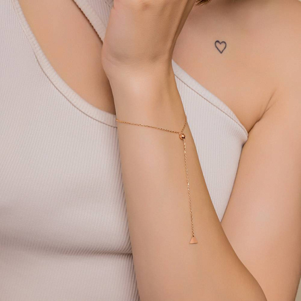 Золотой браслет FLY  с подвеской (арт. 326907) – изображение 3