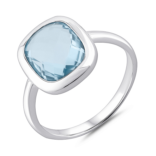 Серебряное кольцо с крупным топазом (арт. 7501/2049487Пг) – изображение 1