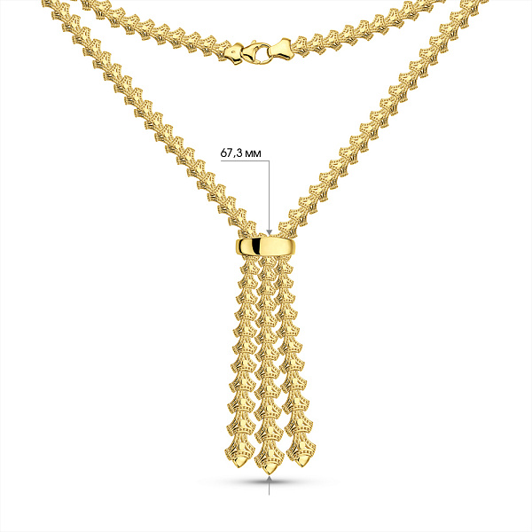 Массивное золотое колье Francelli (арт. е352959ж) – изображение 6
