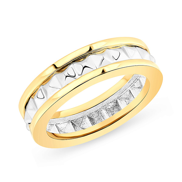 Каблучка з жовтого та білого золота (арт. 155131жб) – зображення 1