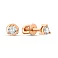 Серьги-пусеты из красного золота с бриллиантами (арт. Т011237020) – изображение 1