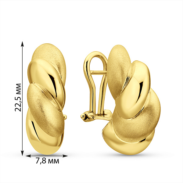 Золоті сережки Francelli (арт. 1091849/1жм) – зображення 4