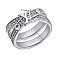 Серебряное кольцо с фианитами (арт. 7501/6540) – изображение 2