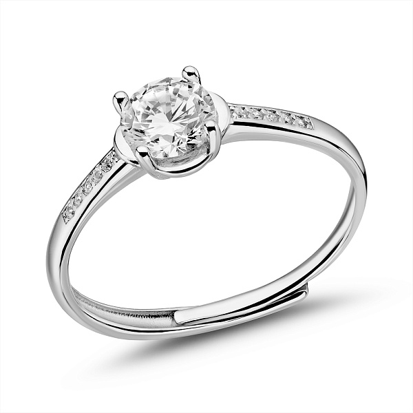 Серебряное кольцо с  фианитами (арт. 7501/8074) – изображение 1