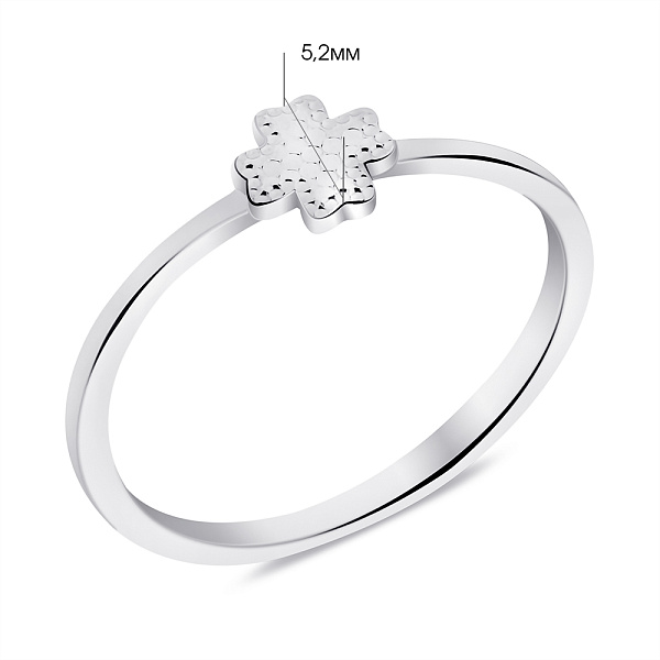 Серебряное кольцо Клевер (арт. 7501/6810) – изображение 2