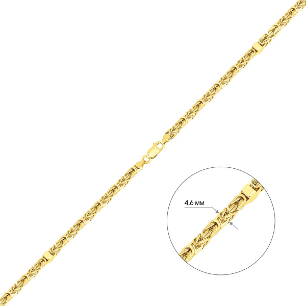 Золотий ланцюжок плетіння Лисячий хвіст (арт. 352823ж) – зображення 2