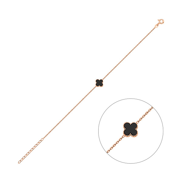 Золотий браслет з оніксом (арт. 326917/8о) – зображення 1