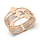 Багатошарова каблучка з червоного і білого золота (арт. 141320) – зображення 1