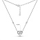 Серебряное колье Сердце с фианитами (арт. 7507/2260) – изображение 3