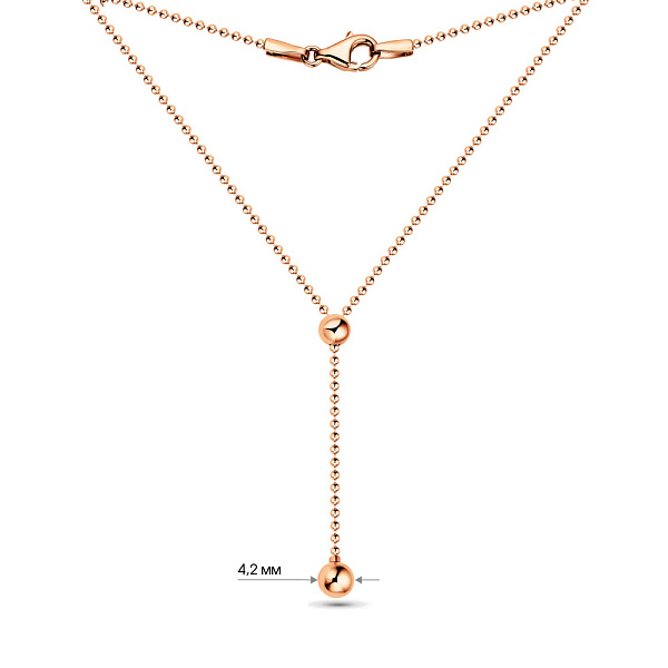 Колье Fly из золота с регулируемым размером (арт. 352374/1) – изображение 5