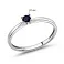 Каблучка з білого золота з сапфіром (арт. К011089бс) – зображення 2