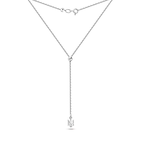 Кольє Fly з білого золота Герб України-Тризуб (арт. 360303б) – зображення 2