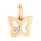 Золотая подвеска Бабочка с фианитом (арт. 440508) – изображение 1