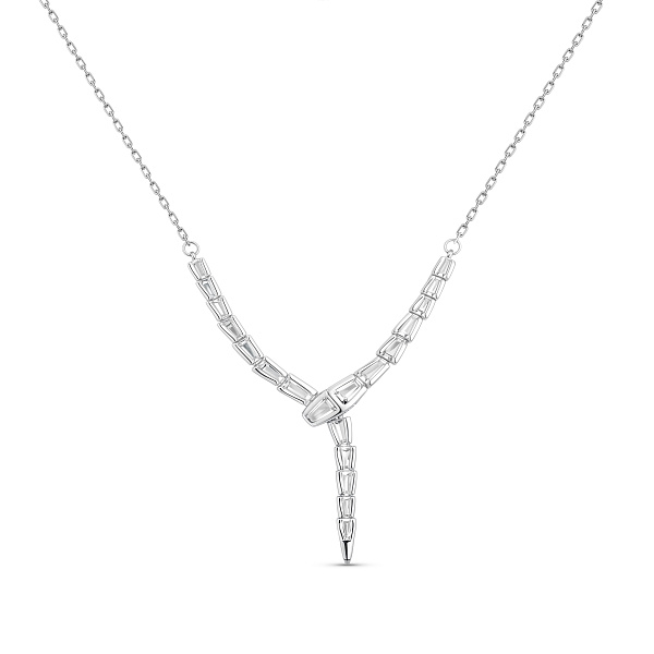 Серебряное колье Змея с фианитами (арт. 7507/2467) – изображение 1