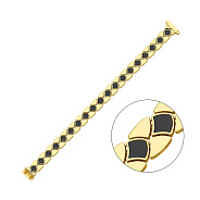 Фото Золотий браслет Francelli з оніксом (арт. 326828жо)