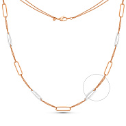 Фото Колье из красного золота с родированием (арт. 352481р)