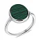 Серебряное кольцо с малахитом (арт. 7501/6796млх) – изображение 1