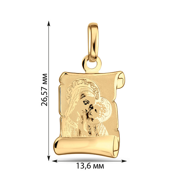 Золота ладанка (арт. 422303ж) – зображення 2