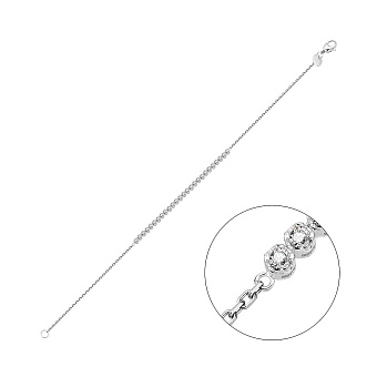 Браслет з білого золота з діамантами (арт. 4108177202)