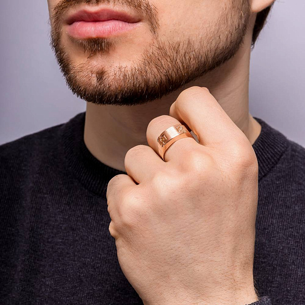 Печатка з червоного золота (арт. 180552) – зображення 4