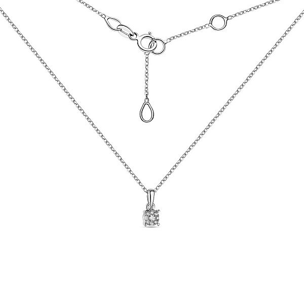 Колье из белого золота с бриллиантами (арт. Ц341103005б) – изображение 2