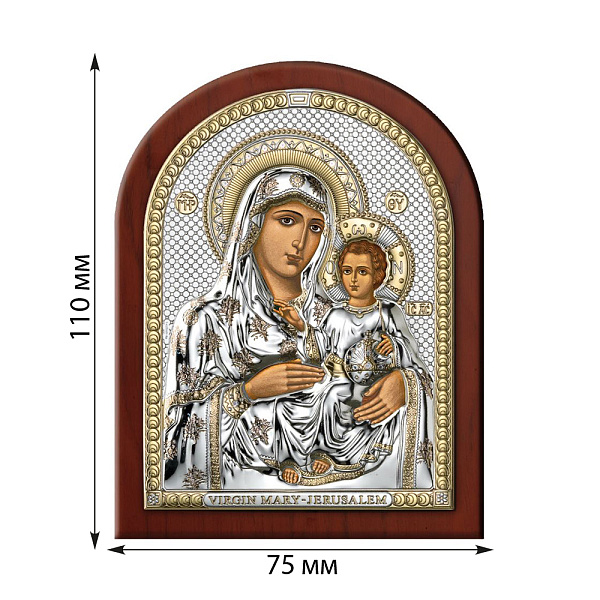 Ікона Пресвята Богородиця Єрусалимська (110х75 мм) (арт. 84320 2LORO) – зображення 2