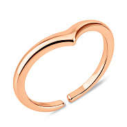 Фото Тонкое фаланговое кольцо из красного золота (арт. 140823ф)