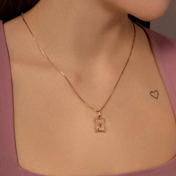 Золотая ладанка иконка Николай Чудотворец (арт. 401000Н) – изображение 2