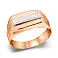 Печатка из красного и белого золота (арт. 180386кбм) – изображение 1