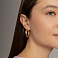 Золотые серьги-конго (арт. 103587/25) – изображение 4