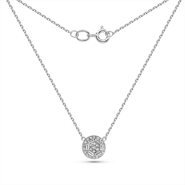 Золоте кольє з діамантами (арт. Ц011353020б) – зображення 2