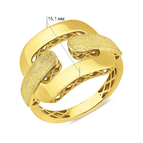 Кольцо из желтого золота (арт. 156630жм) – изображение 3