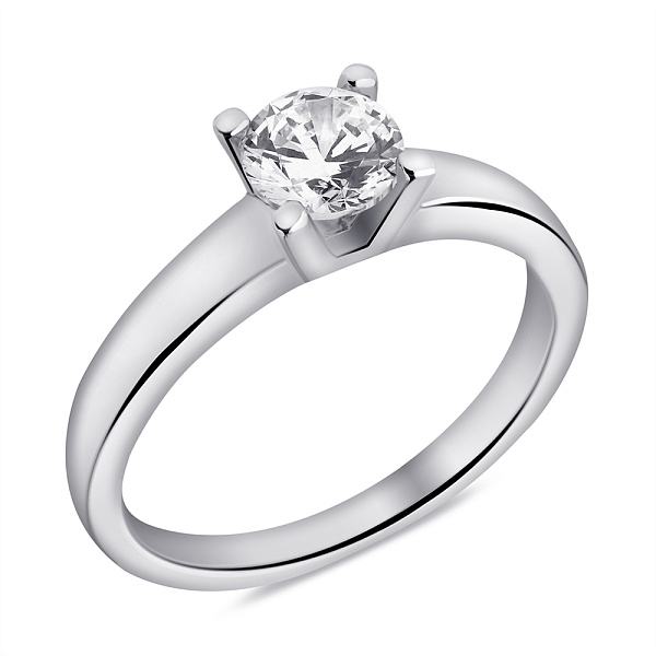 Серебряное кольцо с фианитом (арт. 7501/6940) – изображение 1