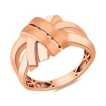 Фото Золотое кольцо без камней (арт. 156749м)