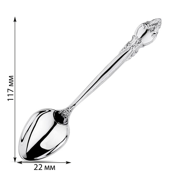 Серебряная кофейная ложка (арт. 7522/9051) – изображение 2