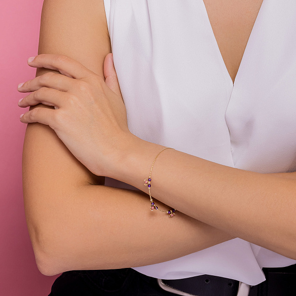 Золотой браслет Orbit (арт. 326717жфр) – изображение 3