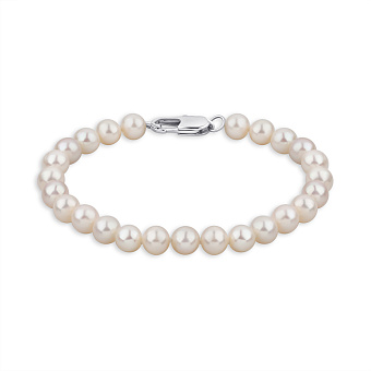 Браслет з перлин зі стальною застібкою (арт. 9003/218/1жб)
