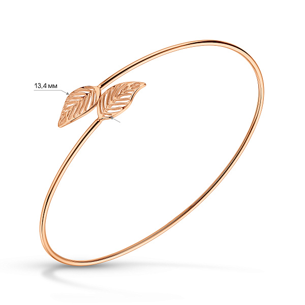 Браслет з червоного золота (арт. 340160) – зображення 2