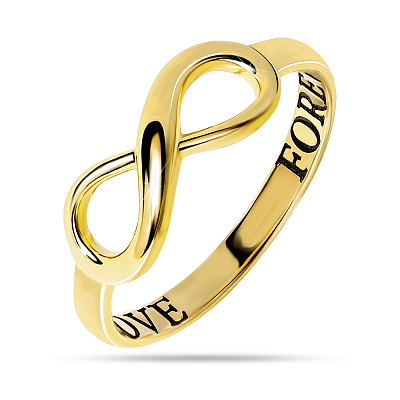 Золотое кольцо «Бесконечность»  (арт. 140753ж)