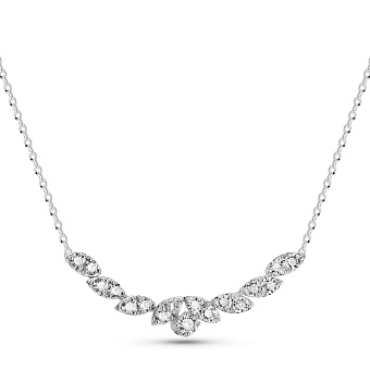 Фото Золотое колье с бриллиантами (арт. Ц341564030б)