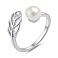 Серебряное кольцо Веточка с жемчугом (арт. 7501/8230жб) – изображение 1