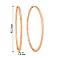 Золотые серьги-кольца без камней (арт. 122011/45) – изображение 2