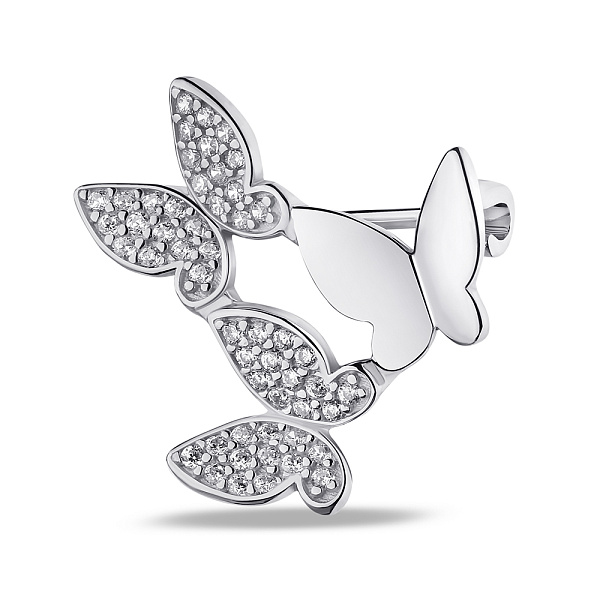 Серебряная брошь Бабочки (арт. 7505/174) – изображение 1