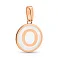Кулон из красного золота с эмалью Буква О (арт. 440987еп) – изображение 1